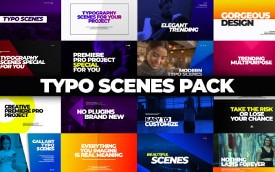 Typo Scenes Pack for Premiere Pro