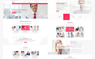 BizTime - Plantilla PSD de negocios