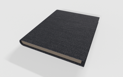 Libro encuadernado en cuero modelo 3d