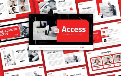 Access Technology többcélú PowerPoint bemutatósablon