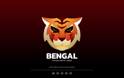 Bengal Tiger Gradient Logo