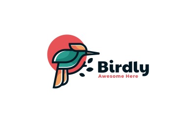 Bird Color Mascot Logo Design