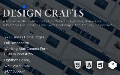 Design Crafts — responsywny szablon biznesowy