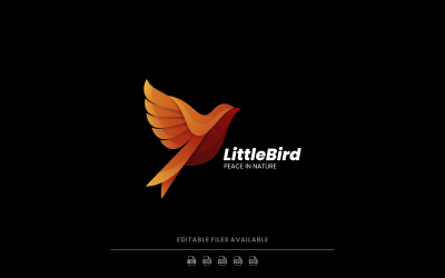 Little Bird Gradient Logo Template