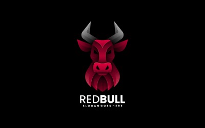 Logo-Vorlage mit Red Bull-Farbverlauf