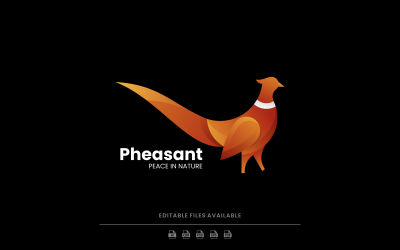 Pheasant Gradient Logo Style