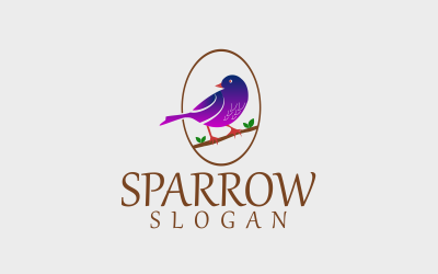 Sparrow Bird Logo Custom Design Mall 2