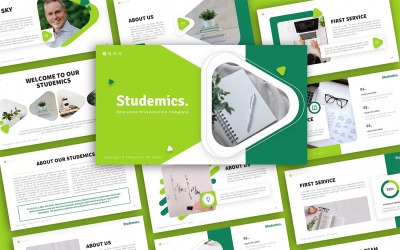 Studemics Education Multifunctionele PowerPoint-presentatiesjabloon