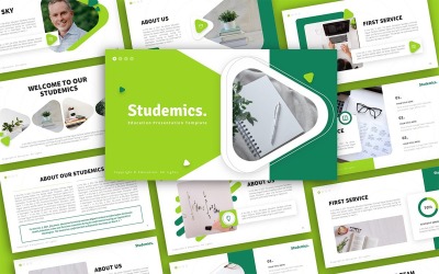Studemics Edukacja Uniwersalny szablon prezentacji PowerPoint