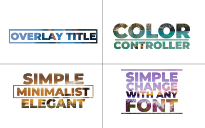 Simple Overlay Titles - After Effects Template