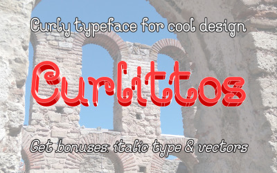 Curlittos Regular et Italic Curly Font