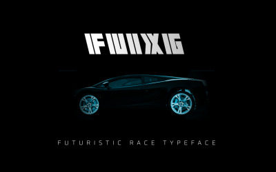 Gratis Futuristic Race Display Font - FUIXG