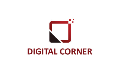 Ontwerpsjabloon voor digitale box-logo