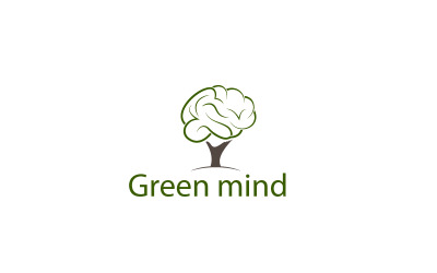 Szablon projektu logo drzewa umysłu