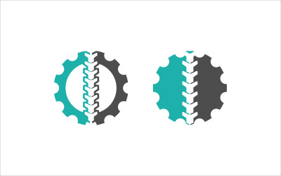 gear backbone vector template