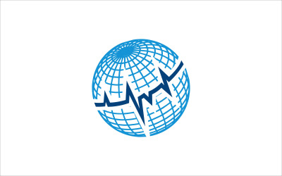 Wereldbol elektrische vector sjabloon