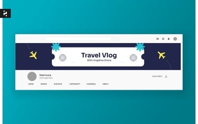 Шаблон обкладинки відеоблогу YouTube