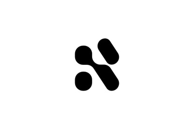 Tech-Monogramm-Buchstabe RS-Logo