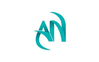AN Letter Initial Custom Design Logo