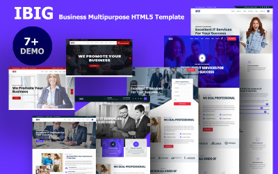 IBig - многоцелевой бизнес-шаблон Bootstrap5 HTML5