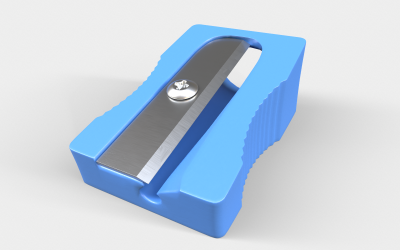 Ořezávátko na tužky Low-poly 3D model