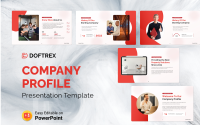 Doftrex – Företagsprofil PowerPoint-presentationsmall