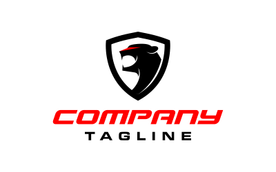 Puma and Shield Logo Template