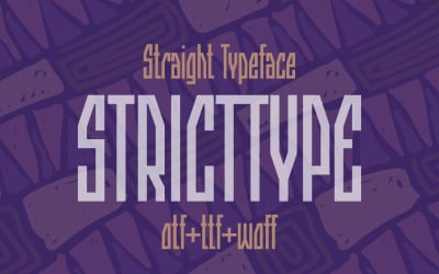 Stricttype - Uzun Açısal Yazı Tipi