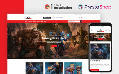 Gamebox Игровые аксессуары Prestashop Тема