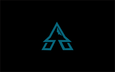 letra una plantilla de logotipo de montaña