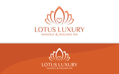 Lotus Luxury - Logotipo de masaje y spa de bienestar