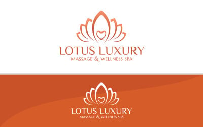 Lotus Luxury - Logotyp för massage och wellness spa