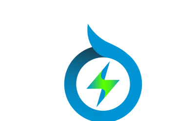 Modelo de logotipo de energia renovável