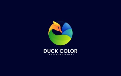 Duck Color Gradient Logo Styl