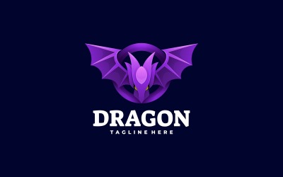 Vector Dragon Gradient Kleurrijk Logo