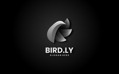 Wektor Logo Gradientu Koloru Ptaka