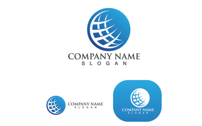World Globe Logo And Symbol Vector 0