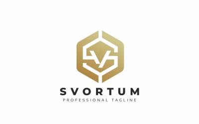 Svortum S Letter Hexagon Logo