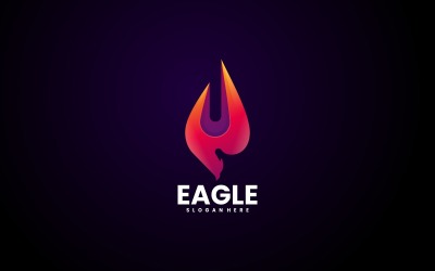 Vector Eagle Gradient Logotyp mall