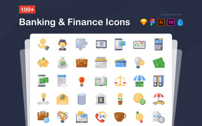 Bank- und Finanzsymbole