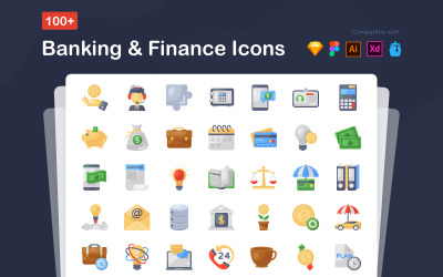 Iconos de banca y finanzas