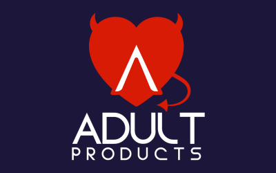 Шаблон логотипа товаров для взрослых