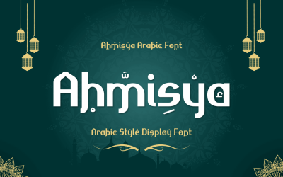 Az Ahmisya betűtípus valódi közel-keleti hangulatot kölcsönöz a terveknek
