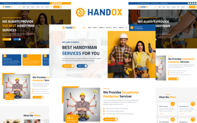 Handox – Ezermesteri szolgáltatások HTML5-sablonja