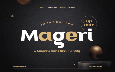 Mageri is een mooi en charmant lettertype