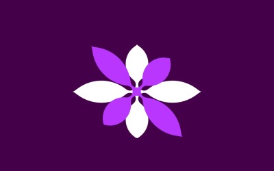 Flower Floral Flat Salon Shop  Logo