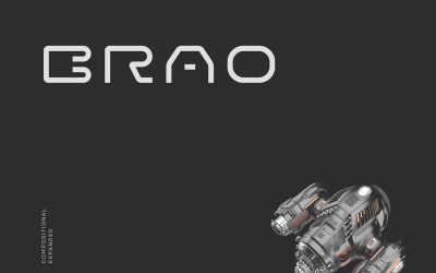 Fonte Brao Futurista Tech