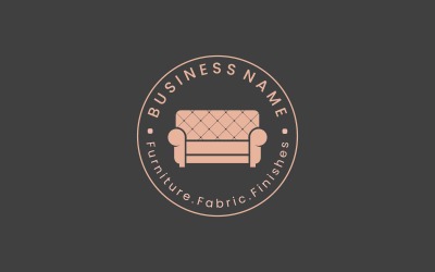 Minimalistisches Möbel-Logo-Design