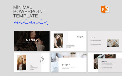 Mlory Minimalny szablon PowerPoint