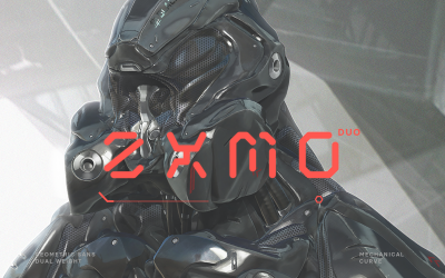 ZXMO Futuristic Tech Шрифт
